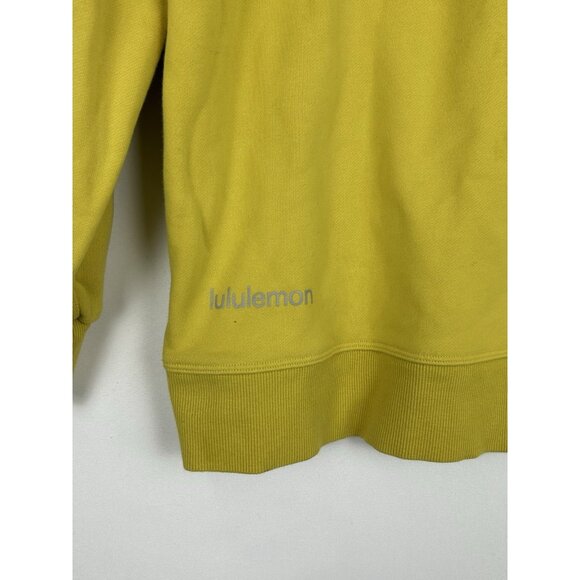 Lululemon Perfectly Oversized Crew Sweatshirt Pullover Bright Yellow Size 0 - Picture 7 of 10